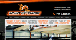 Desktop Screenshot of galwaycitykarting.ie